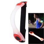 Bouton cr2032 batteries aliment� night run / ride safety led light band (rouge)