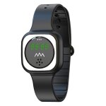 Bracelet anti - mousquet de gel de silice d'extrieur f9 avec horloge (noir)