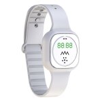Bracelet anti - mousquet de gel de silice extrieure f9 avec horloge (blanc)