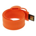 Bracelet en silicone usb flash disk avec 4 go de mmoire (orange)