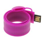 Bracelet usb en silicone avec mmoire flash de 16 go (violet)