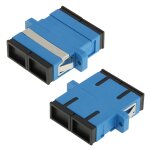 Bride / connecteur / adaptateur / p�riph�rique racine de lotus de fibre multimode duplex de sc - sc (bleu) ...