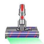 Brosse de sol en velours doux  double rouleau avec dtection de poussire led pour dyson v7 / v8 / v10 ...