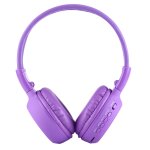 Bs - n65 headband casque d'coute sans fil hifi stro pliant avec cran lcd et fente pour carte tf et ...