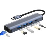 Byl - 2302 adaptateur hub de station d'accueil multifonction usb - c / type - c vers usb 5 en 1 avec ...