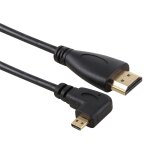 Cble d adaptateur de connecteur mle plaqu or mle gauche 50cm 4k hdmi mle vers micro hdmi