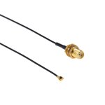 C�ble adaptateur femelle ipx - sma, longueur: 20cm (noir)