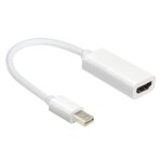 C�ble adaptateur femelle mini displayport to hdmi (blanc)
