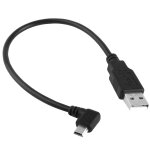 Cble adaptateur mini usb mle  usb 2. 0 de 90 degrs, longueur: 25 cm