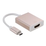 Cble adaptateur usb - c / type - c 3. 1 vers hdmi 10cm, pour galaxy s8 et s8 + / lg g6 / huawei p10 ...