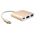 Câble adaptateur usb type c vers hdmi 3 en 1, pour macbook 12 pouces version 2015, version google chromebook ... Câble adaptateur usb type c vers hdmi 3 en 1, pour macbook 12 pouces version 2015, version google chromebook ...