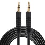 Aux c�ble, c�ble audio st�r�o mini plug m�le 3, 5mm, longueur: 3m (noir + connecteur plaqu� or)