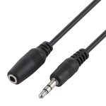 Cble convertisseur 3. 5 mm mle  femelle 3, 5 mm, 1, 5 m