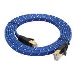 Cble de correction plat ultra plat plaqu or 10m cat - 7 10 gigabit ethernet pour le rseau lan de routeur ...