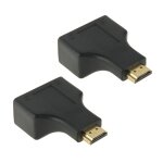 Câble d extension réseau 30 m hdmi vers port double rj45 par cat hd 5e / 6 Câble d extension réseau 30 m hdmi vers port double rj45 par cat hd 5e / 6