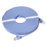 C�ble lan r�seau ethernet plat cat6 extra - plat, longueur: 20m (bleu)
