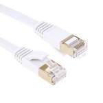 C�ble lan r�seau ethernet plat plat ultra - mince 10gbps cat7 t�te 1m plaqu� or