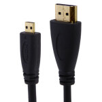 Cble micro hdmi vers hdmi 19 broches de 1, 5 m, version 1. 4 (noir)