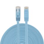 Câble réseau lan plat ethernet ultra - plat 15m cat6, cordon de raccordement rj45 (bleu) Câble réseau lan plat ethernet ultra - plat 15m cat6, cordon de raccordement rj45 (bleu)