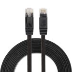 Cble rseau lan plat ethernet ultra - plat 3m cat6, cordon rj45 (noir)