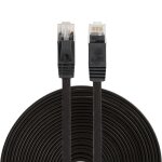 Cble rseau lan plat ethernet ultra - mince 15m cat6, cordon rj45 (noir)