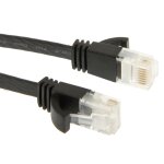 Câble réseau lan ultra - fin et plat pour réseau cat6, longueur: 5 m (noir) Câble réseau lan ultra - fin et plat pour réseau cat6, longueur: 5 m (noir)
