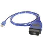 C�ble usb kkl vag - com auto scanner scan scanner pour vw / audi 409. 1 (bleu)