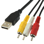 Câble usb vers 3 x rca, longueur: 1. 5m Câble usb vers 3 x rca, longueur: 1. 5m