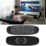 C120 rtro - clairage air mouse 2. 4ghz clavier sans fil 3d gyroscope sense android tlcommande pour ...