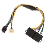 Cble adaptateur pour hp elite 8100 8200 8300 atx 24 broches vers 6p