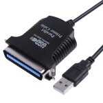 Câble adaptateur d'imprimante usb vers parallèle 1284 36 broches, longueur du câble: 1 m (noir) Câble adaptateur d'imprimante usb vers parallèle 1284 36 broches, longueur du câble: 1 m (noir)