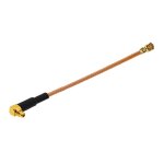 C�ble adaptateur ipx femelle vers gg1736 mmcx coude femelle rg178, longueur : 15 cm