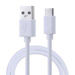 C�ble de chargement de noyau en cuivre usb � usb - c / typec, longueur de c�ble: 50cm (blanc)
