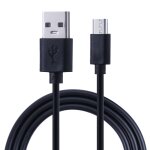C�ble de chargement de noyau de cuivre usb � micro usb, longueur de c�ble: 1m (noir)