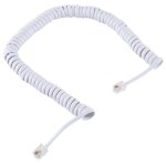 C�ble de cordon de c�ble de bobine d'extension t�l�phonique � ressort rj11 m�le � 4 noyaux, longueur ...