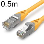 C�ble ethernet gigabit cat6 de 0, 5 m, double blindage, c�ble haut d�bit � grande vitesse