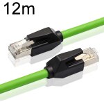 C�ble industriel gigabit � double blindage cat6 de 12 m, r�sistant aux vibrations et tr�s flexible, pour ...