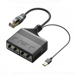 Câble répartiteur de réseau gigabit rj45 mâle 4 en 1, coupleur de réseau ethernet Câble répartiteur de réseau gigabit rj45 mâle 4 en 1, coupleur de réseau ethernet