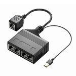 Câble répartiteur de réseau rj45 femelle 4 en 1, 100m, coupleur de réseau ethernet Câble répartiteur de réseau rj45 femelle 4 en 1, 100m, coupleur de réseau ethernet