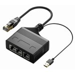 Câble répartiteur de réseau rj45 mâle 3 en 1, 100m, coupleur de réseau ethernet Câble répartiteur de réseau rj45 mâle 3 en 1, 100m, coupleur de réseau ethernet
