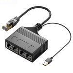 Câble répartiteur de réseau rj45 mâle 4 en 1, 100m, coupleur de réseau ethernet Câble répartiteur de réseau rj45 mâle 4 en 1, 100m, coupleur de réseau ethernet