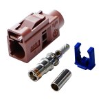 Pour câble rg174 fakra radio à sertir connecteur femelle jack / fiche avec coaxial rf fantôme (fakra ... Pour câble rg174 fakra radio à sertir connecteur femelle jack / fiche avec coaxial rf fantôme (fakra ...
