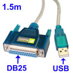 Câble usb 2. 0 vers db25 pin femelle (port parrallèle) - 1. 5m Câble usb 2. 0 vers db25 pin femelle (port parrallèle) - 1. 5m