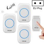 Cacazi a10g un bouton trois récepteurs cloche sans fil auto - alimentée pour la maison sans fil, prise ... Cacazi a10g un bouton trois récepteurs cloche sans fil auto - alimentée pour la maison sans fil, prise ...