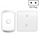 Cacazi fa50 sonnette sans fil auto - gnratrice 1 pour 1 bouton - poussoir, prise : (blanc)