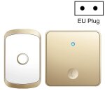 Cacazi fa50 sonnette sans fil auto - gnratrice 1 pour 1 bouton - poussoir, prise : (or)
