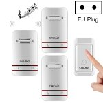 Cacazi v027g un bouton trois récepteurs sonnette électronique cinétique maison sans fil auto - alimentée, ... Cacazi v027g un bouton trois récepteurs sonnette électronique cinétique maison sans fil auto - alimentée, ...