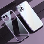 Cadre de bord de silicone sulada �lastique + �tui anti - chute tpu tout compris pour iphone 13 pro (violet) ...