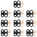 Cadre de cam�ra 10 pcs avec cache - objectif et adh�sif pour huawei nova 3 (noir)