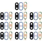 Cadre de cam�ra 10 pcs avec cache - objectif et adh�sif pour huawei p20 lite (bleu)